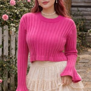 Gianni Bini Vibrant Pink Knit Top